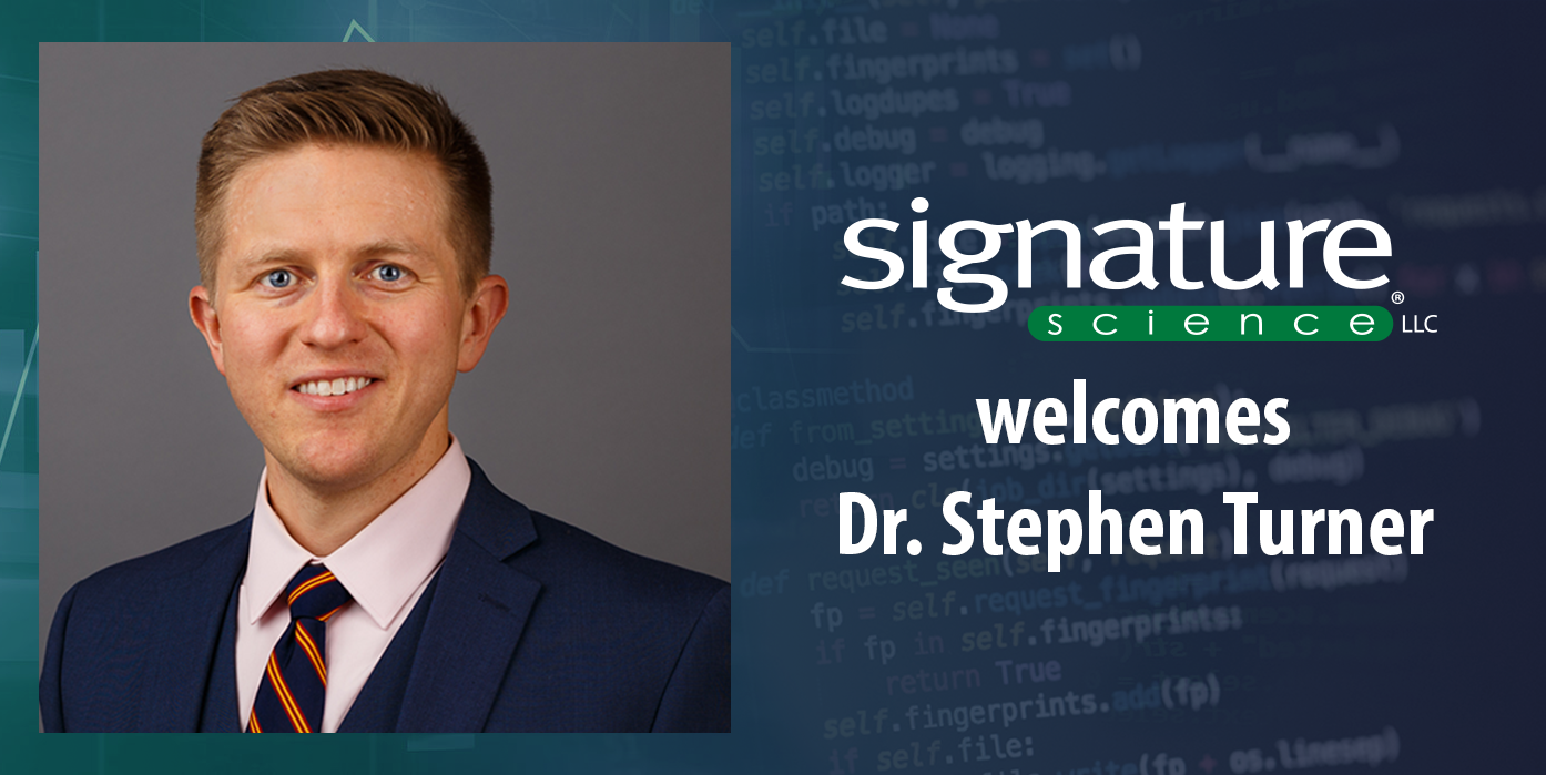 Stephen Turner, Ph.D. Joins Signature Science, LLC as Senior