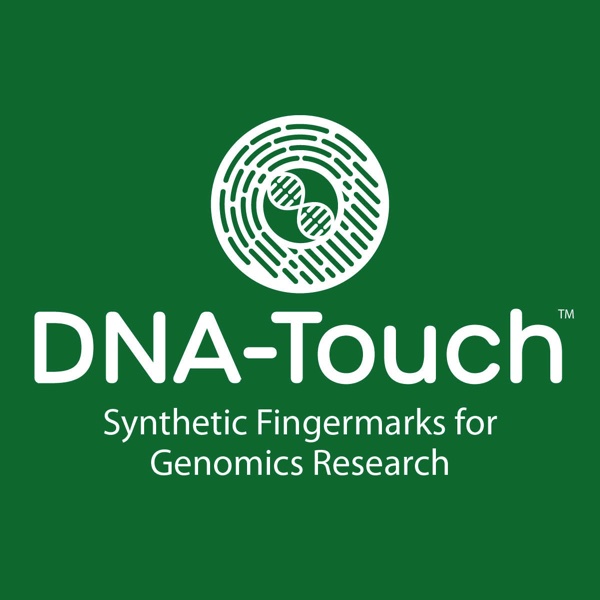 DNA Touch logo with text "Synthetic Fingermarks for Genomics Research"