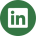 a white LinkedIn logo in a green circle