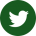 a white twitter logo in a green circle