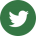 a white twitter logo in a green circle
