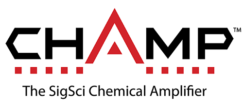 CHAMP Logo with text "The SigSci Chemical Amplifier"