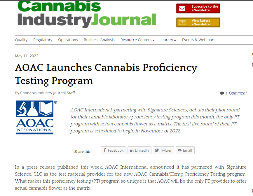 screenshot of news journal