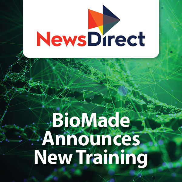 biomade announces new training, newsdirect logo