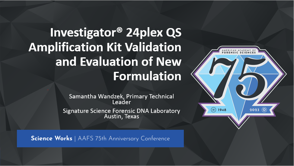 Investigator® 24plex QS Amplification Kit Validation and Evaluation of New Formulation