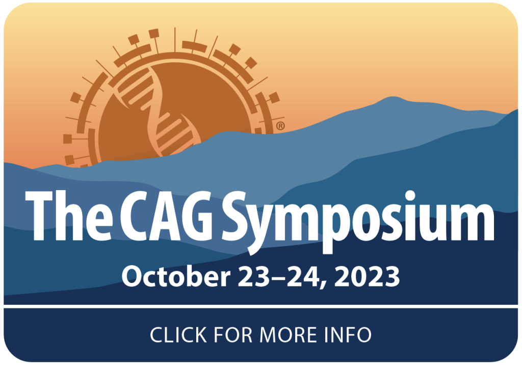 Graphic with the text "The Cag Symposium" and "October 23-24 2023". Click for more Info.
