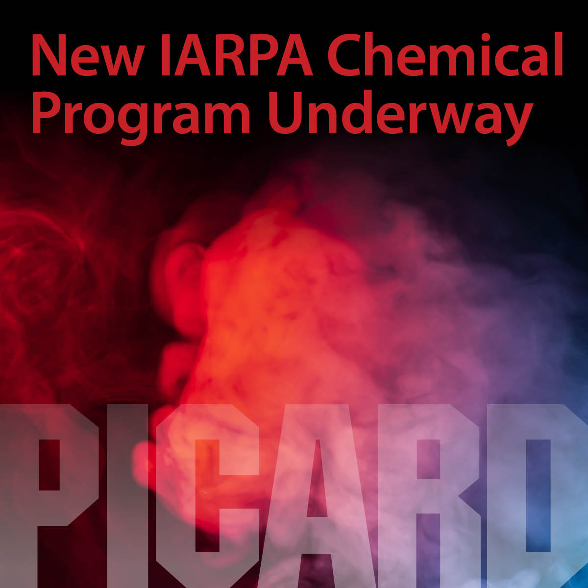 aerosol cloud in pnk purple and blue. new IARPA Chemical Program Underway - Picard