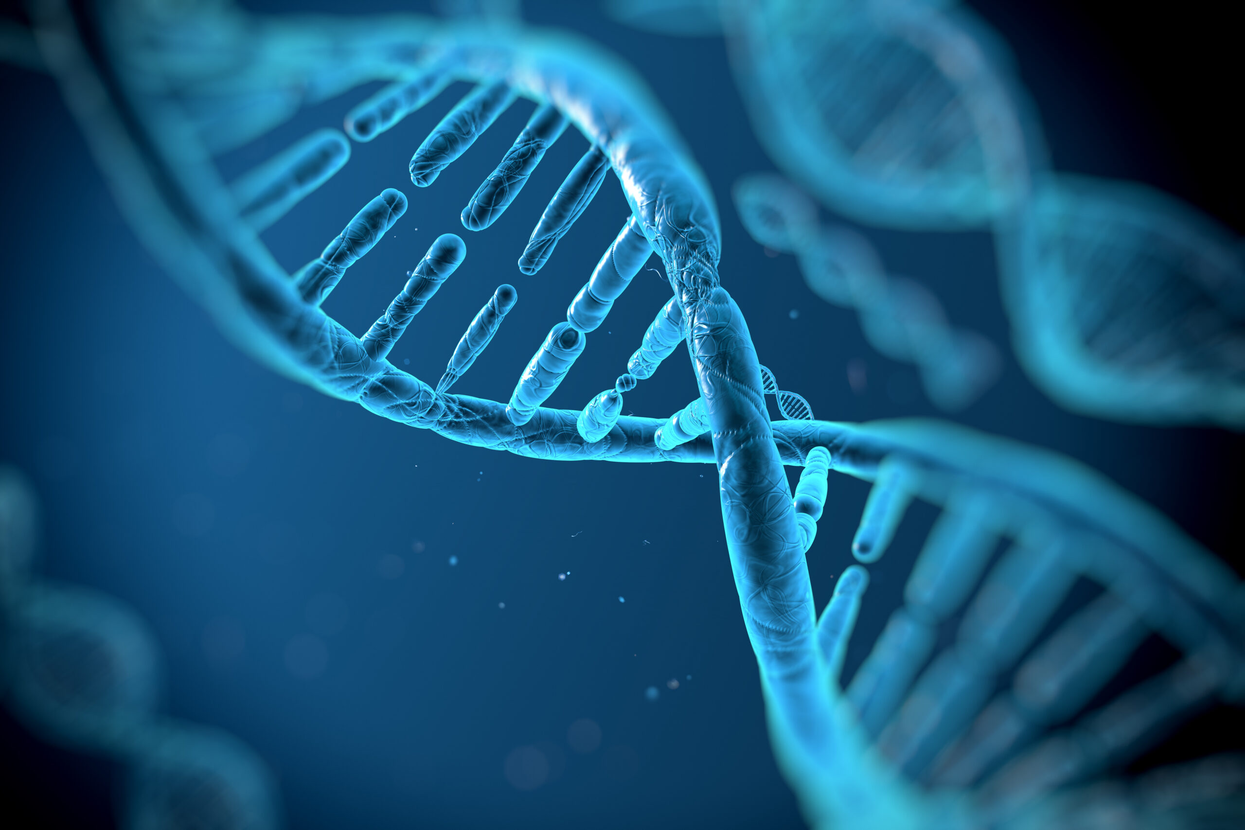 Blue Image of DNA